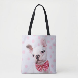 Bolsa Tote Bulldog Francês com Arco
