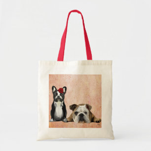 Bolsa Tote Bulldog francês e inglês Bulldog