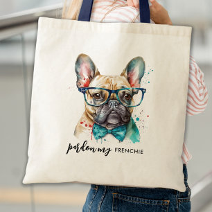 Bolsa Tote Bulldog Francês Perdão Meu Cachorro Francês