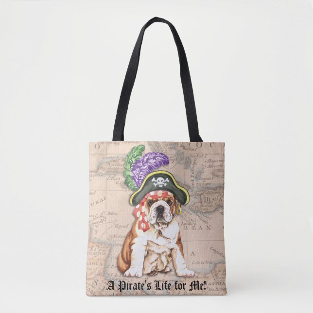 Bolsa Tote Bulldog Pirate (Frente)
