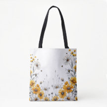 Bumble Bees e Daisies Passo-a-Passo Amarelo