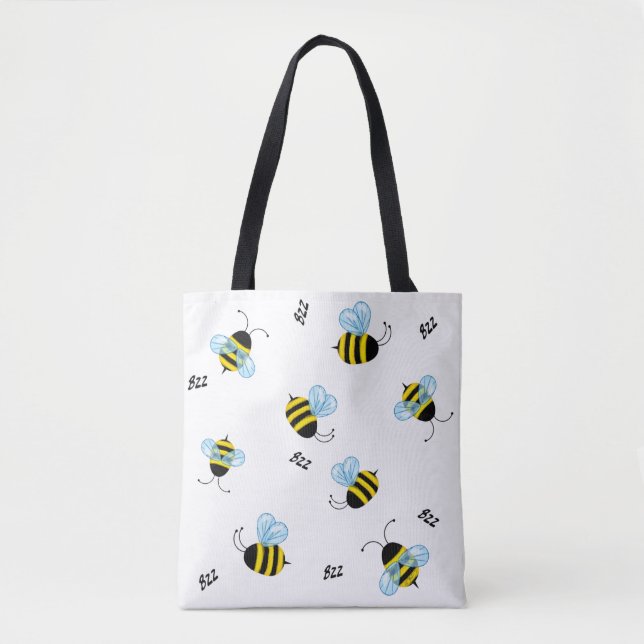 Bolsa Tote Bumble Bees Ocupadas (Frente)