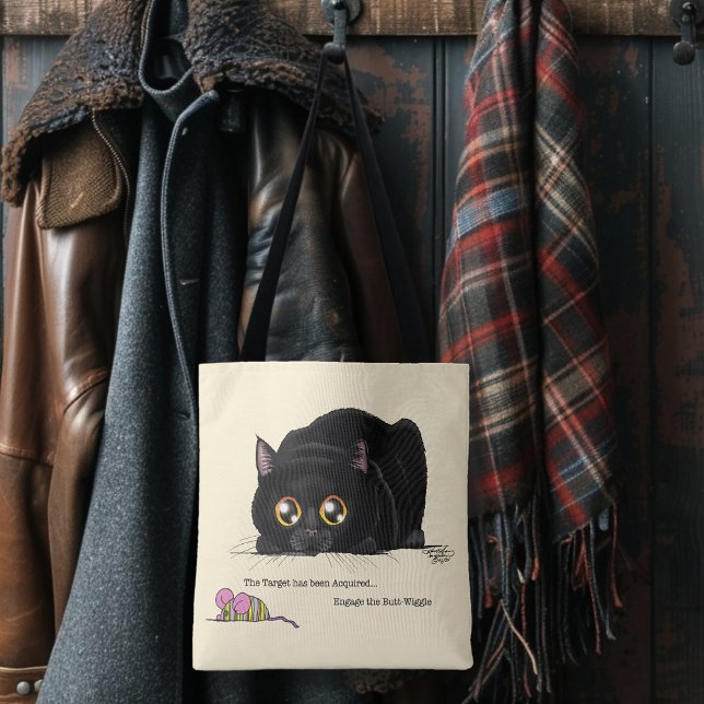 Bolsa Tote Bumbum do gatinho traçado (Criador carregado)