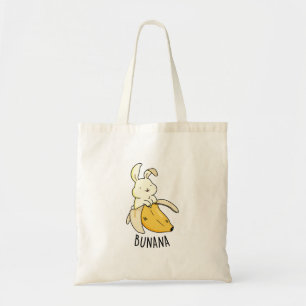 Bolsa Tote Bunana Funny Bunny Num Canhão De Banana