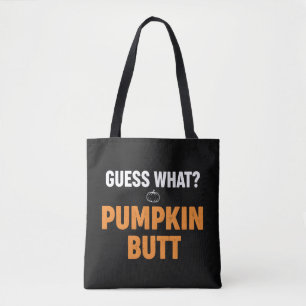 Bolsa Tote Bunda de Abóbora Divertida Design de Halloween