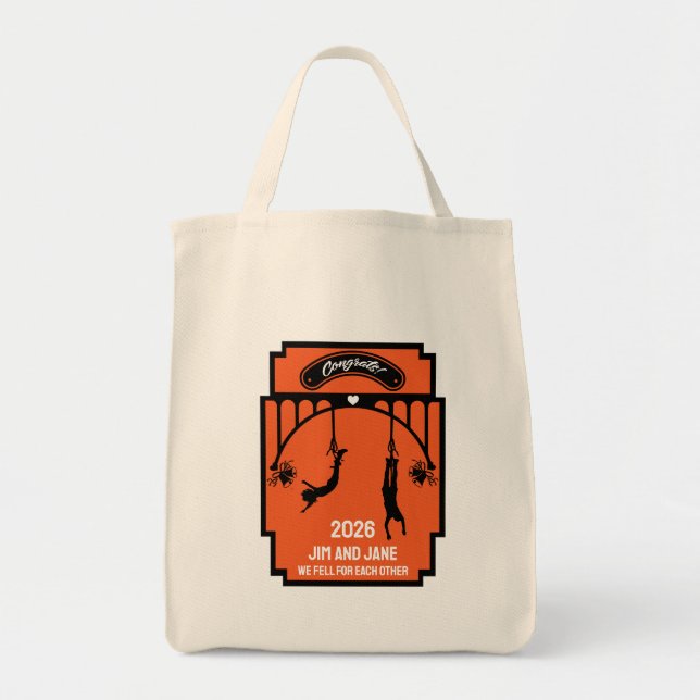 Bolsa Tote Bungee Jumping Wedding Gift (Frente)