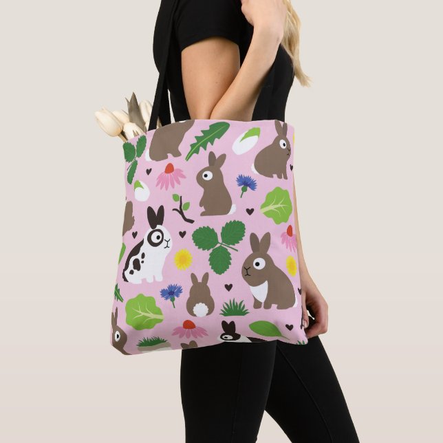 Bolsa Tote Bunnies E Seus Tratamentos (Close Up)