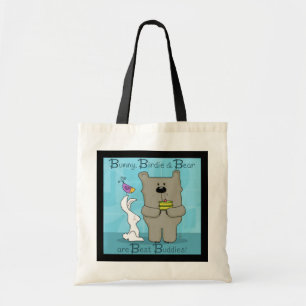 Bolsa Tote Bunny, Birdie e Bear - Melhores Amigos