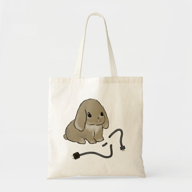 Bolsa Tote Bunny bites phone cable  (Frente)