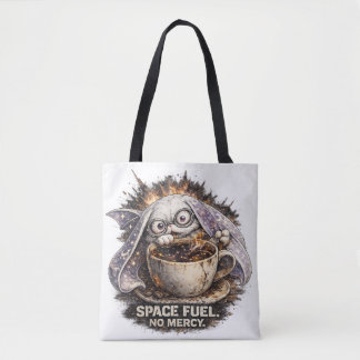 Bolsa Tote Bunny de Combustível Espacial Fofo Café Halloween