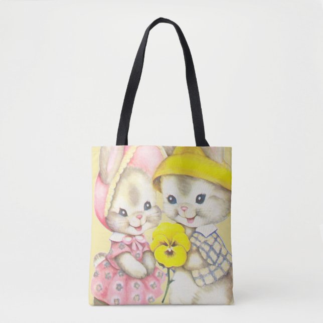 Bolsa Tote Bunny Girl + Boy (Frente)