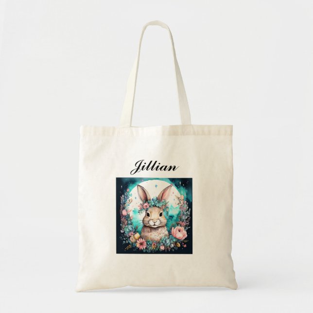 Bolsa Tote Bunny Rabbit Easter Holiday  (Frente)