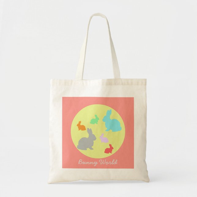 Bolsa Tote Bunny / Rabbit World Funky Tote Bag (Frente)