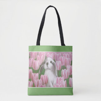 Bolsa Tote Bunny & Tulips