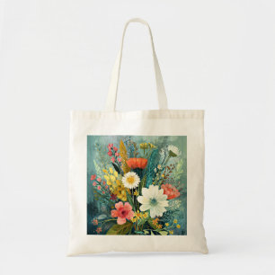 Bolsa Tote Buquê Colorido de Primavera