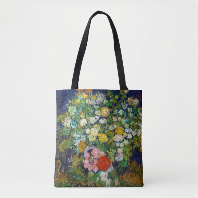 Bolsa Tote Buquê das Flores em um Vaso, Van Gogh (Frente)
