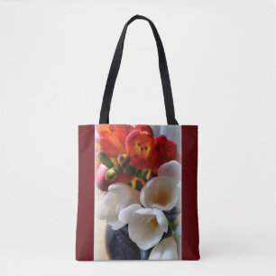 Bolsa Tote buquê de freesias