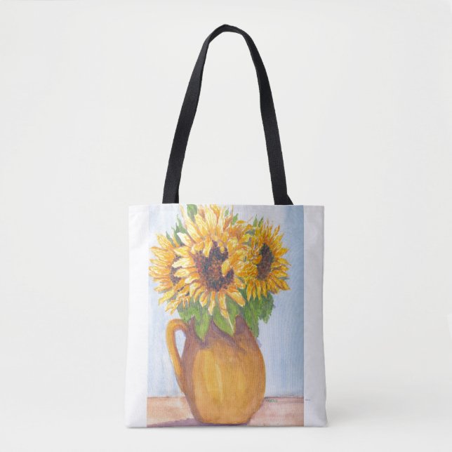 Bolsa Tote Buquê de Girassóis Totebag (Frente)
