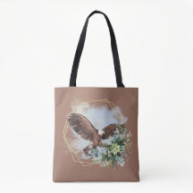 Buquê de Moldura de Águia Aquarela