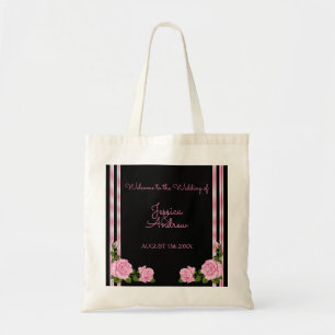 Bolsa Tote Buquê de Rosas no Canto Chic Elegante Casamento