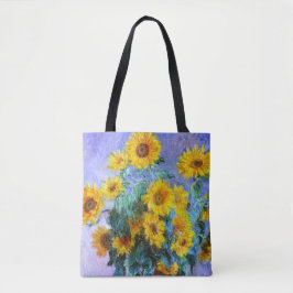 Bolsa Tote Buquê de Sunflower Claude Monet Fine Art