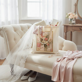 Bolsa Tote Buquê Geométrico da Flor Geométrica Elegante