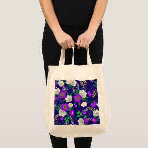 Bolsa Tote Buquê Rústico de Flores Primavera