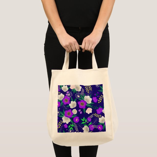Bolsa Tote Buquê Rústico de Flores Primavera (Frente (produto))