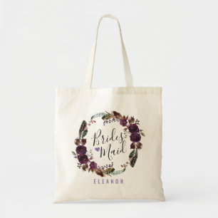 Bolsa Tote Buquê Wild Royal Bloom Bridesmaid