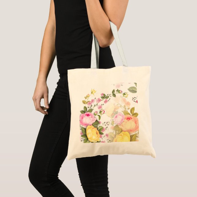 Bolsa Tote Buquês dos Rosas 4 (Frente (produto))