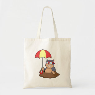 Bolsa Tote Buraco na chuva com guarda-chuva