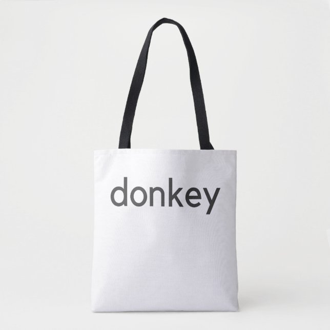 Bolsa Tote burro escuro (Frente)