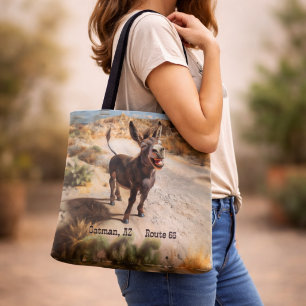 Bolsa Tote Burro sorridente, Oatman Arizona, Rota 66
