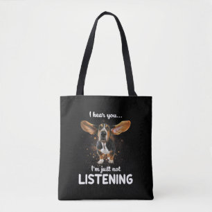 Bolsa Tote Burset Hound Ouvi você não escutar