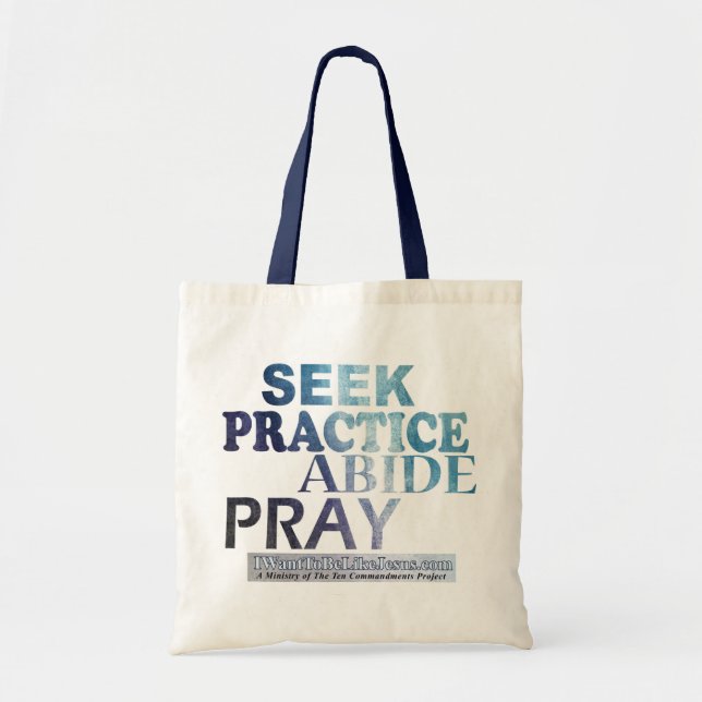Bolsa Tote Busca-Prática-Habitar-Pray a sacola (Frente)