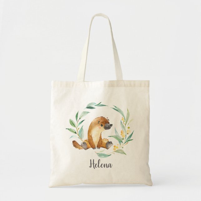 Bolsa Tote Bush Baby Platypus Personalizado Tote Bag (Frente)