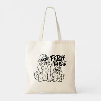 Bolsa Tote BUSQUE ESTE Presente Pai de Cachorro Engraçado Pre