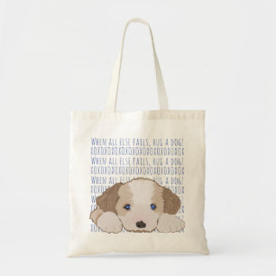 Bolsa Tote Bute Tote Bag Abrace um cachorro FURRY BABY