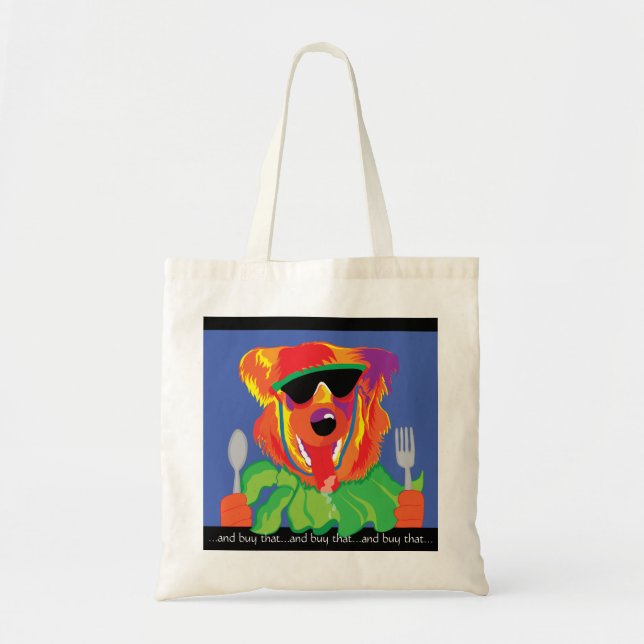Bolsa Tote Bute Tote Bag "Cachorro Fome" (Frente)