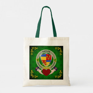 Bolsa Tote Butler Irish Shield & Claddagh Personalizado