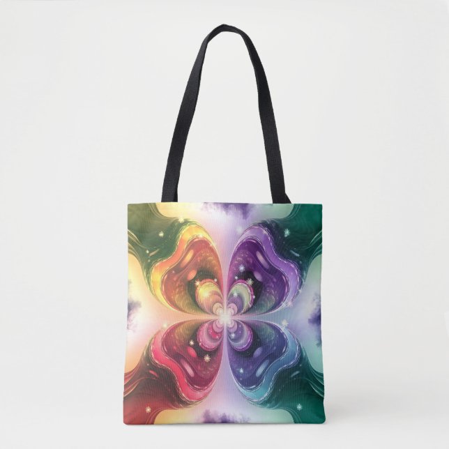 Bolsa Tote Butterfly Whirl Uma Sinfonia de Cores (Frente)