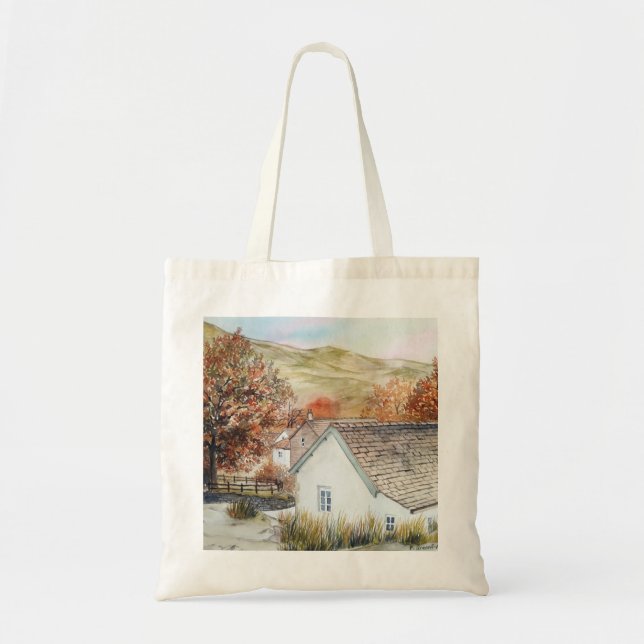Bolsa Tote Buttermere Village, Lake District, Inglaterra (Frente)