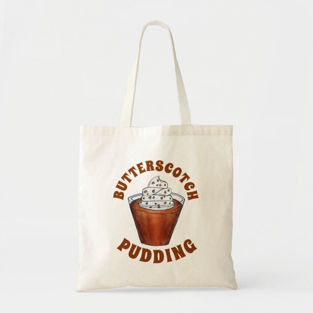 Bolsa Tote Butterscotch Pudim Cream Comida Meridional (Frente)