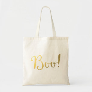 Bolsa Tote BUU! Visual Falso Dourado Outono Festivo Halloween