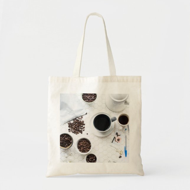 Bolsa Tote buzz de café de café de cheio (Frente)