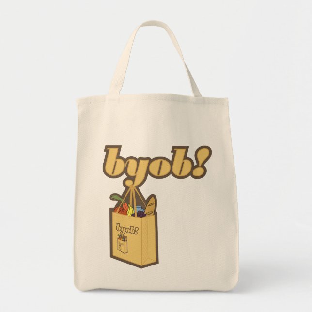 Bolsa Tote byob! À infinidade! (Frente)