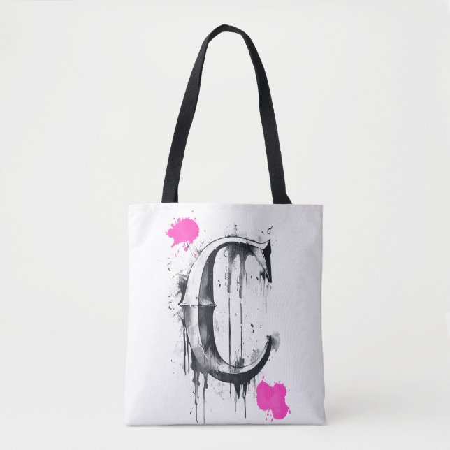 Bolsa Tote C - Letra - Tipografia (Frente)