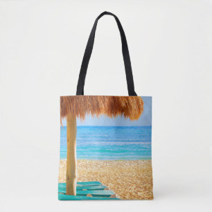 Bolsa Tote Cabana & Loungers da grama na praia