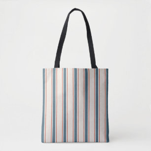 Bolsa Tote Cabanã Mediterrânea Elegante com Listras Cinza Pay