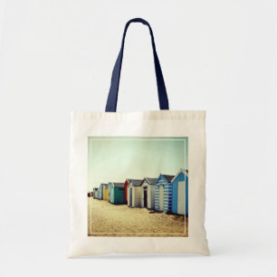 Bolsa Tote Cabanas coloridas da praia em The Sun